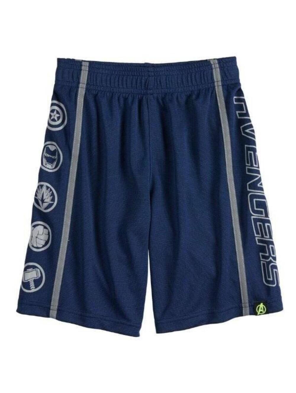 Marvel Avengers Captain America Shorts Boys 4 Blue Pull On Active